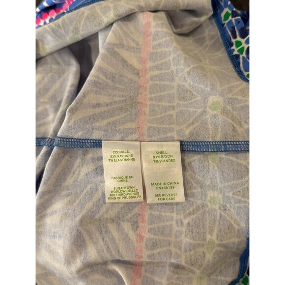 Lilly Pulitzer Womens Dress Blue Costa Verde Lowe Lapis Mini Short Sleeve Small - Picture 9 of 10